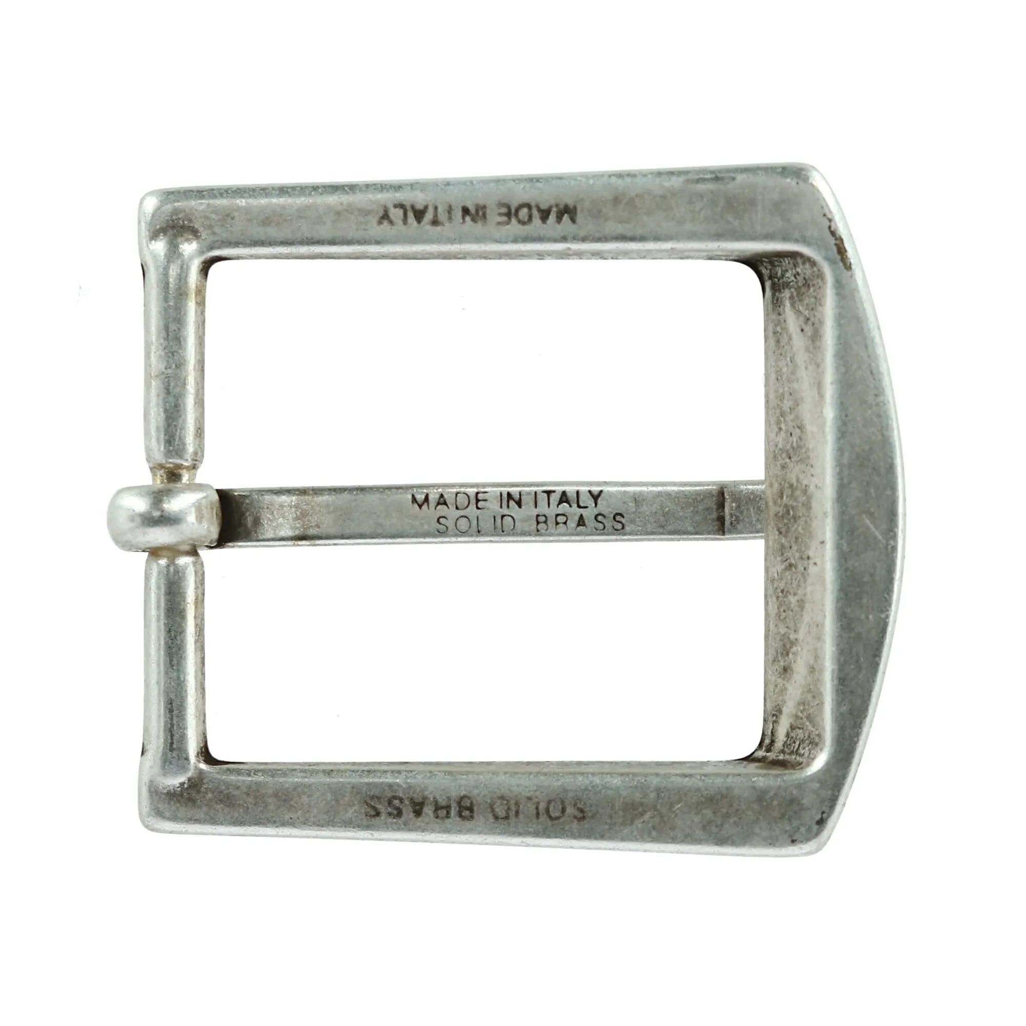 32mm Square Bubble Edge Solid Brass Harness Belt Buckle