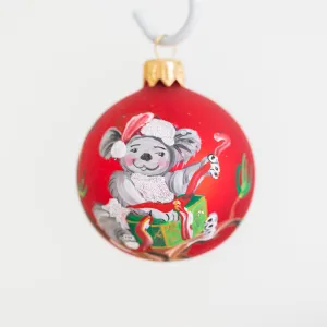 60mm koala hand painted bauble