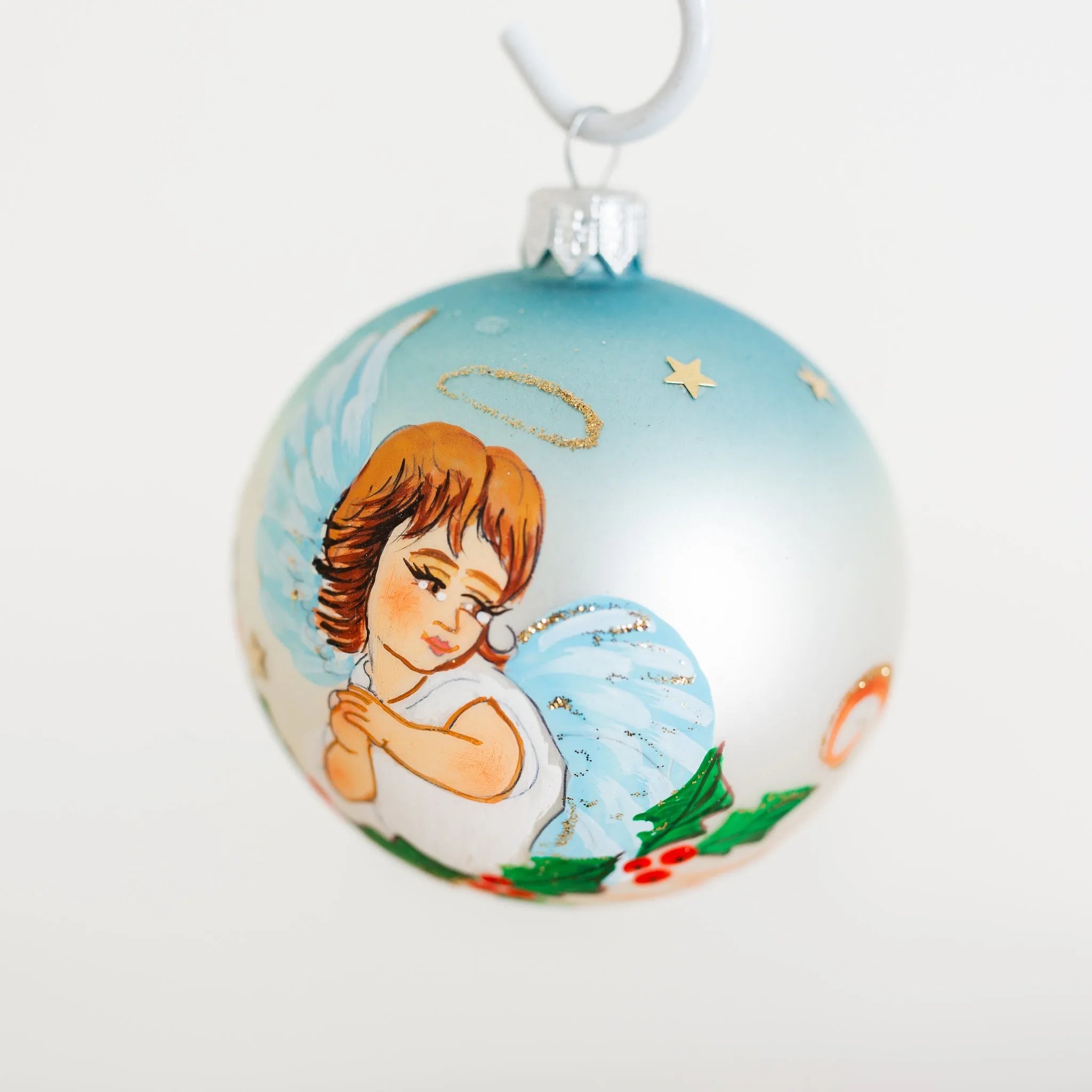 80mm Blue Angel on Holly