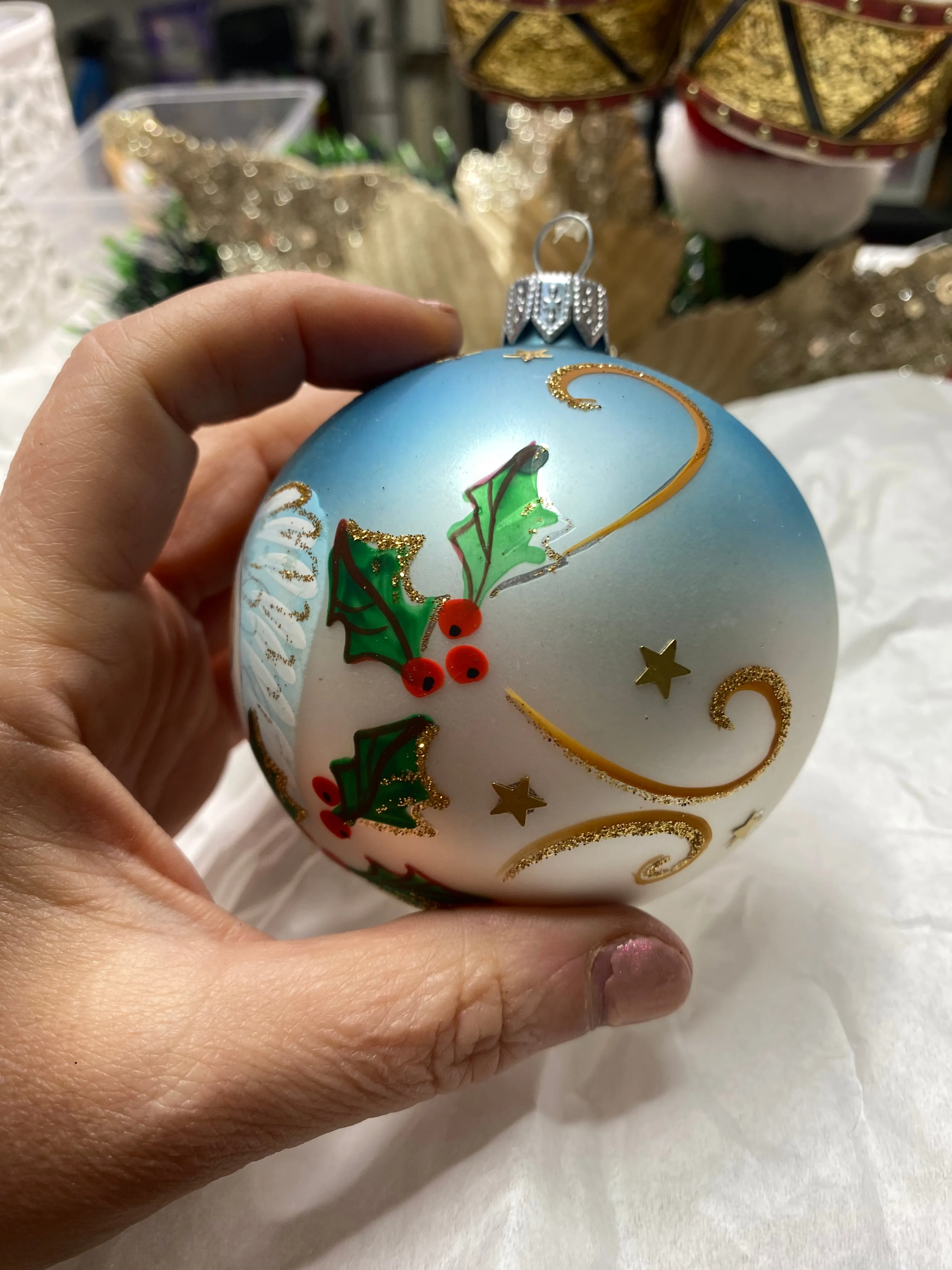 80mm Blue Angel on Holly