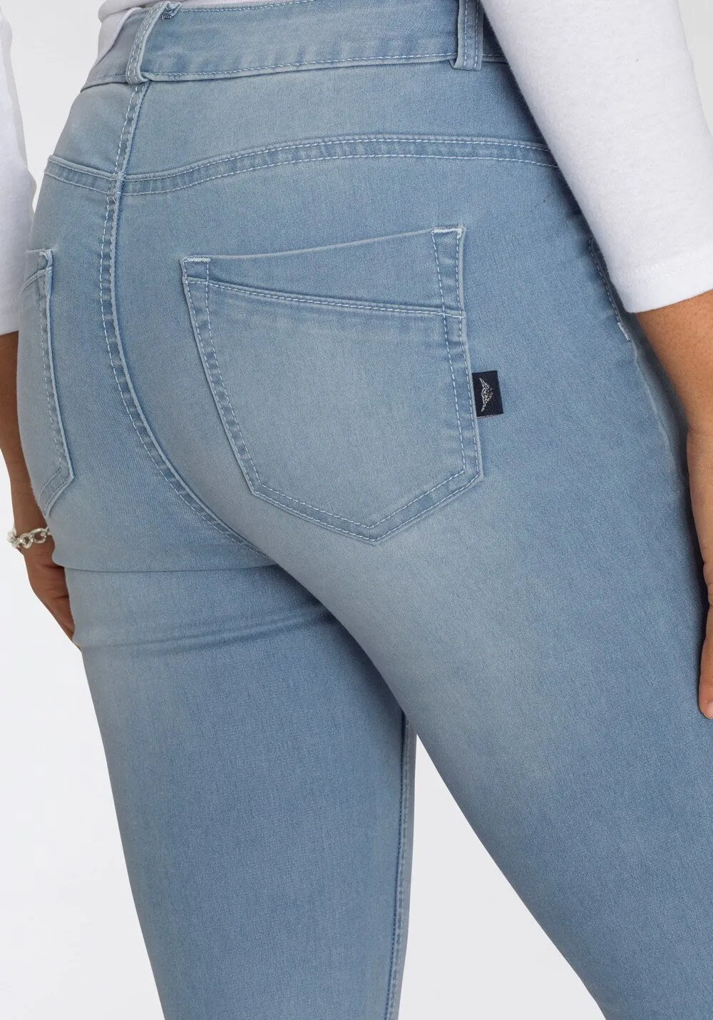 Arizona Flared Jeans, Blue