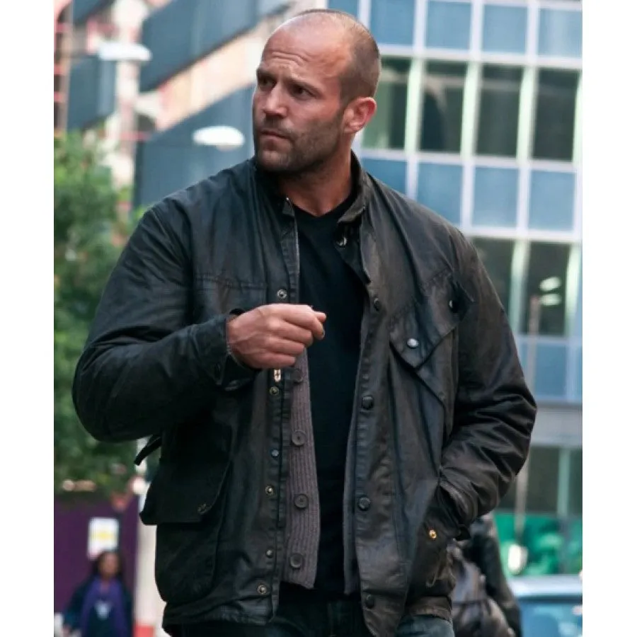 Blitz Tom Brant Jason Statham Black Leather Jacket