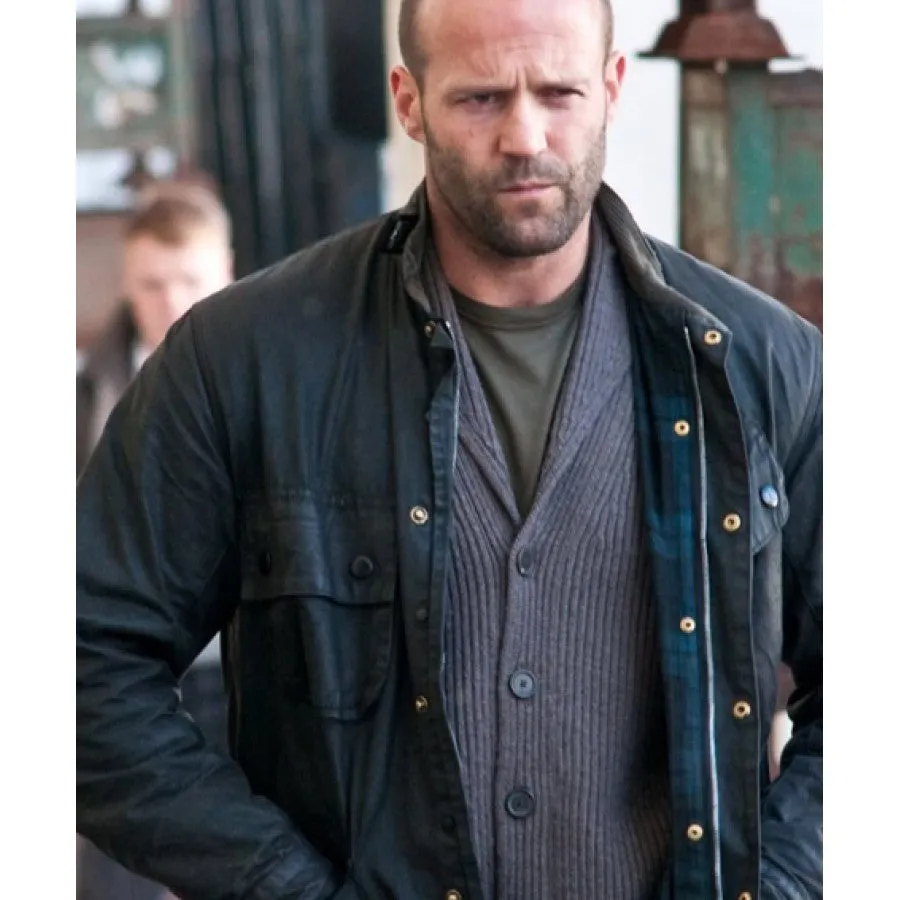 Blitz Tom Brant Jason Statham Black Leather Jacket