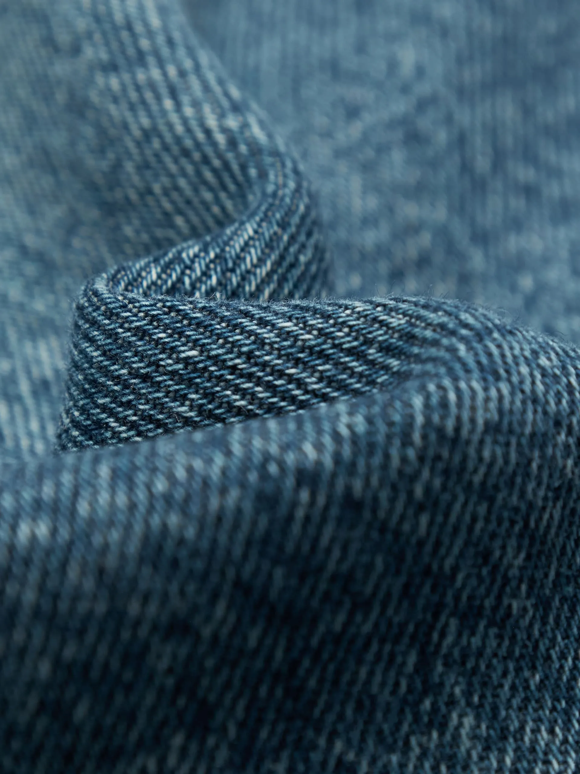 Blue Wash Wide Leg Jeans