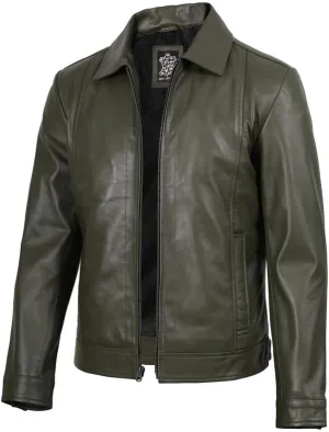 Brown Leather Jacket Men - Black Real Lambskin Mens Leather Jacket