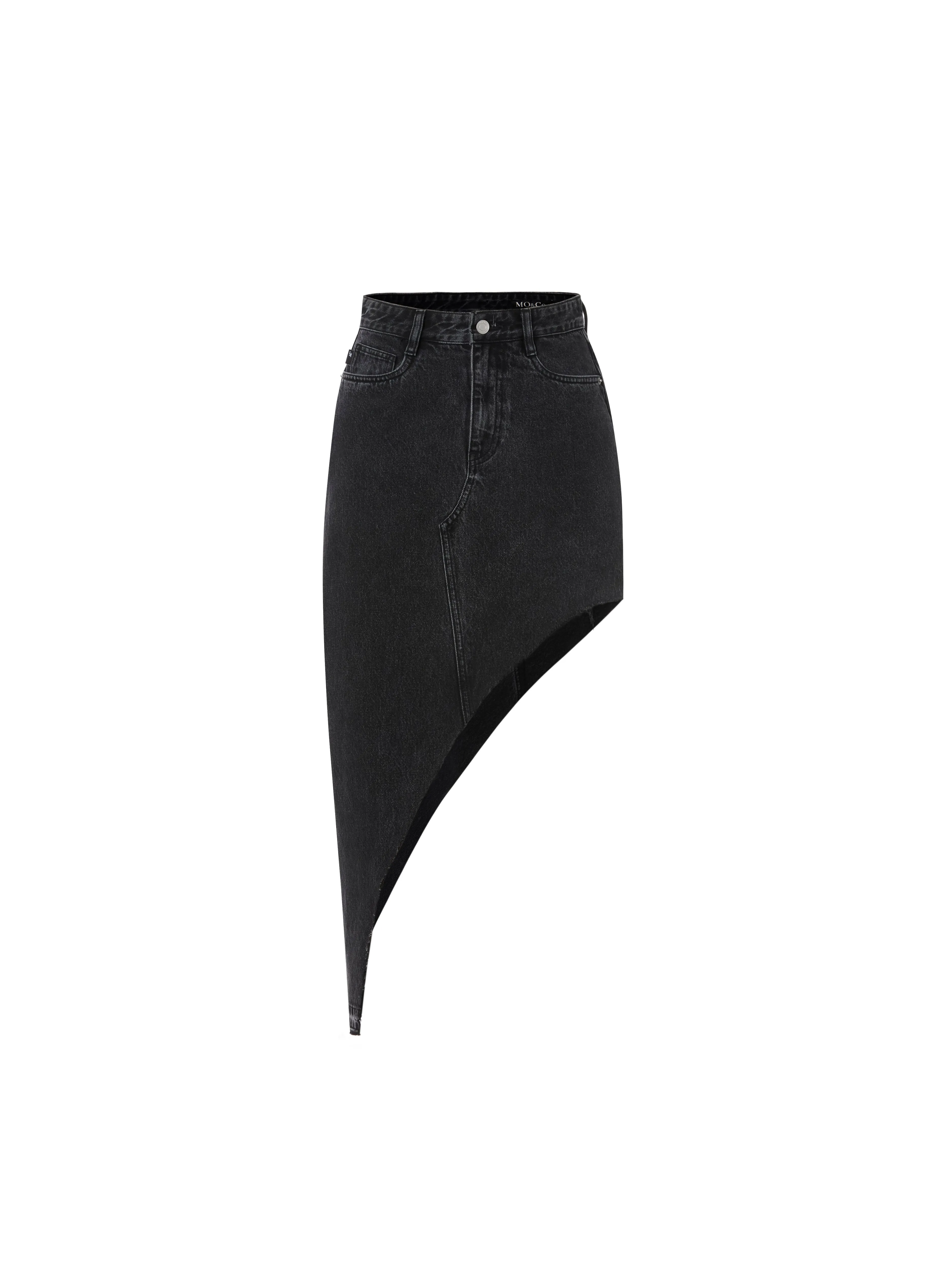 Cotton Irregular Denim Skirt