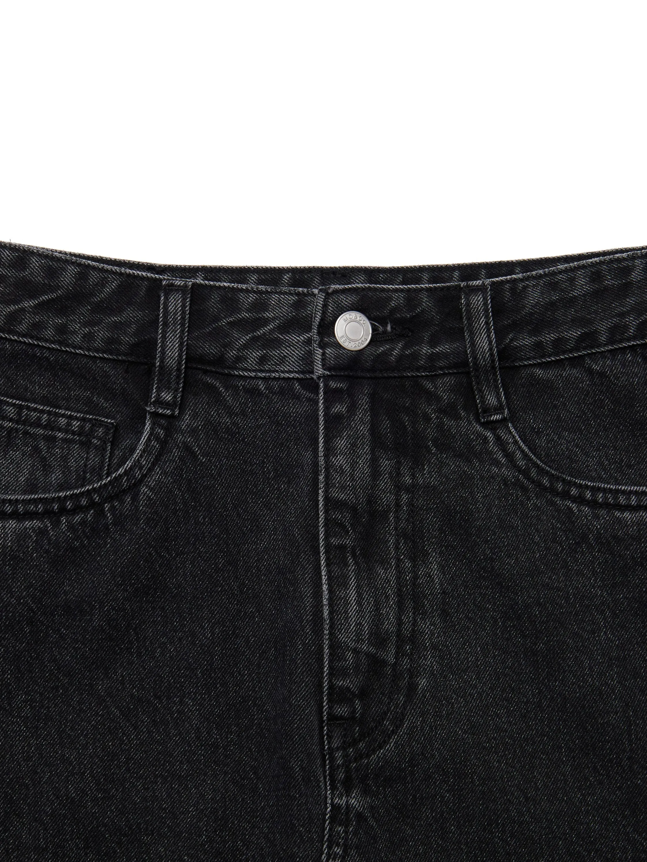 Cotton Irregular Denim Skirt