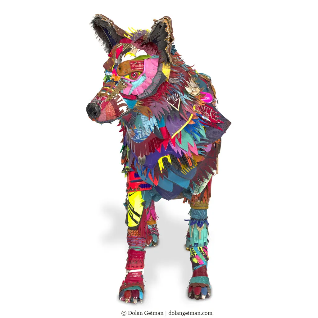 CUSTOM LIFE-SIZE WOLF original 3D sculpture