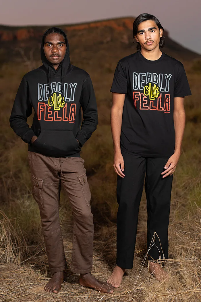 Deadly Blak-Fella Black Premium Cotton Blend Unisex Hoodie