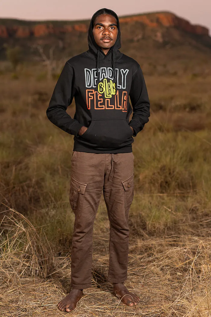 Deadly Blak-Fella Black Premium Cotton Blend Unisex Hoodie