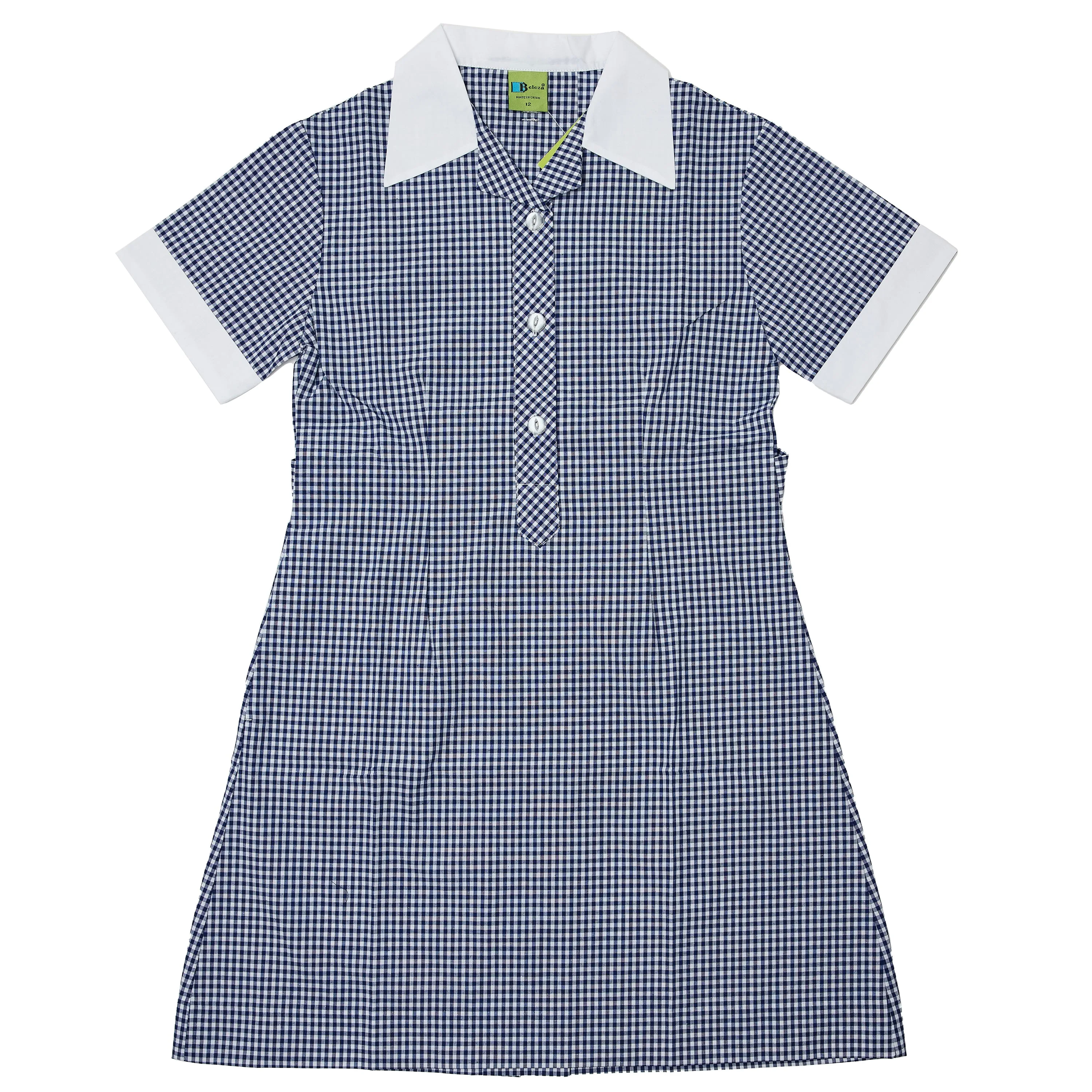 Gingham Summer Dress - Navy