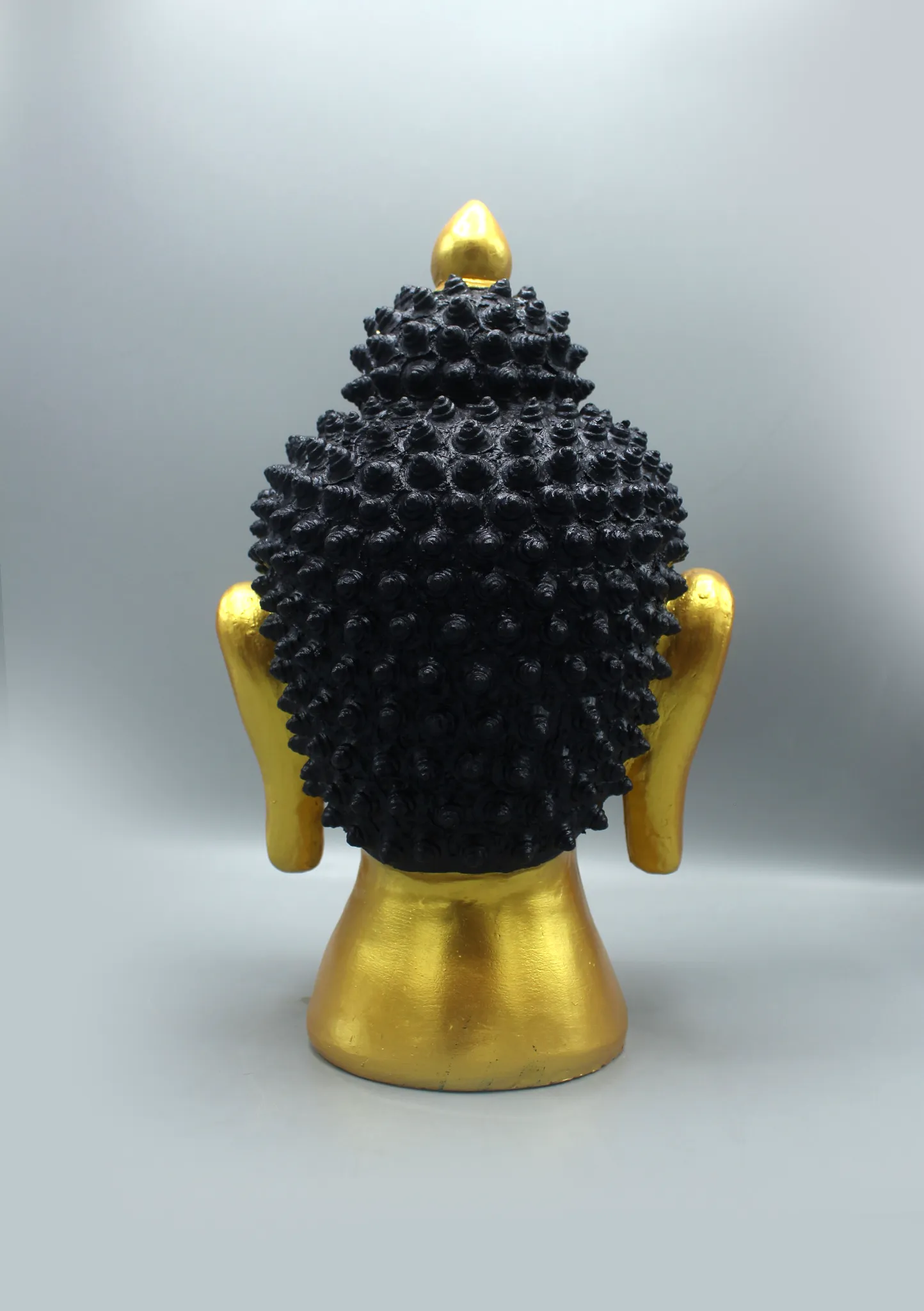 Hand-Painted Clay Buddha Head Large