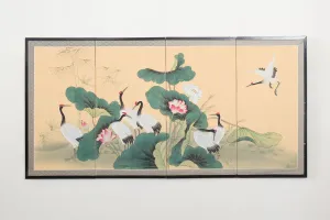 Hand Painted Folding Screen