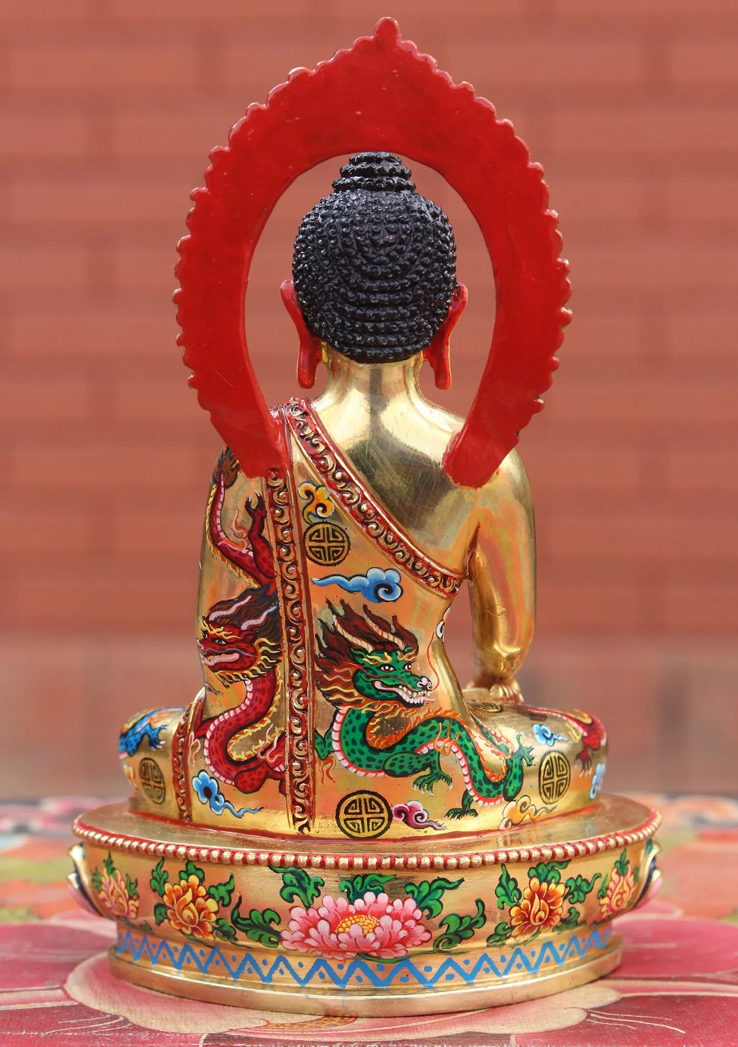 Hand Painted Shakyamuni Buddha Statue with Frame