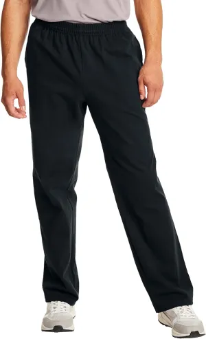 Hanes Small Essentials Sweatpants, Mens Cotton Jersey Pants with Pockets, 33, Black, Medium
