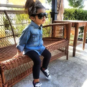 Infant Toddler Black Leggings, Baby Yoga Pants, Size 18-24 Months, No-Roll Waist