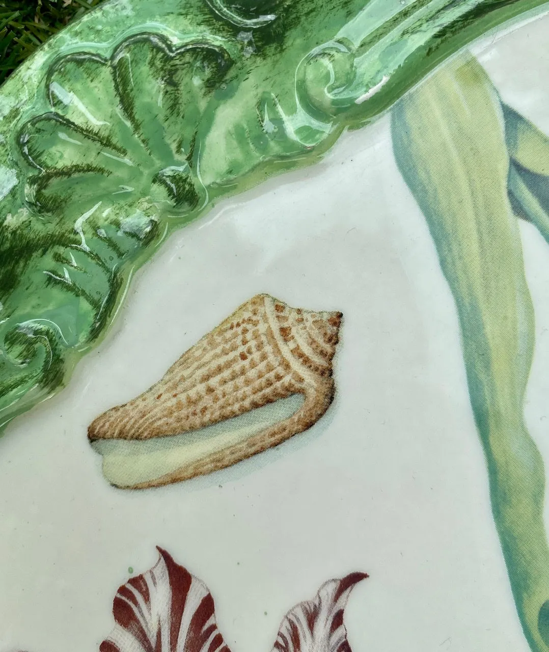 Italian Florentine Wood Tray Painted Parrot Tulips Ladybug Butterfly Shells