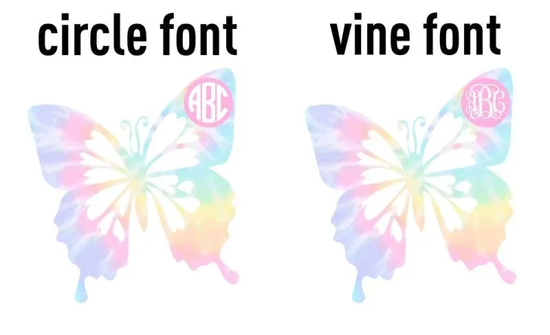 Kids Monogrammed 'Tie Dye Butterfly' T-Shirt
