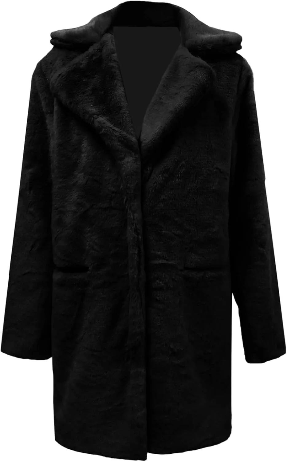 LCMTWX Women's Faux Fur Cropped Jacket Long Jacket Faux Sleeve Short Warm Women's Coat 2023 Fall Winter Fashion Faux Fur