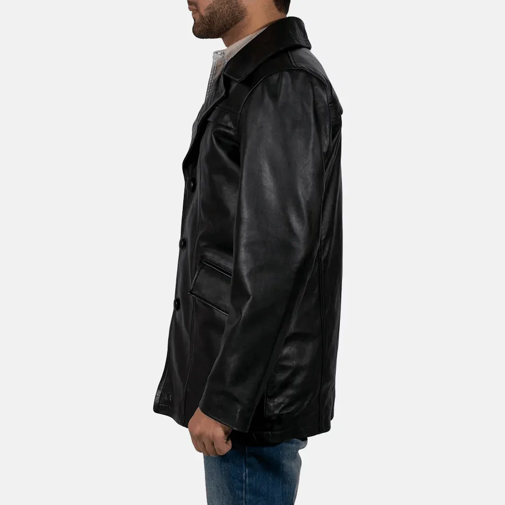 Long Black Leather Coats For Men