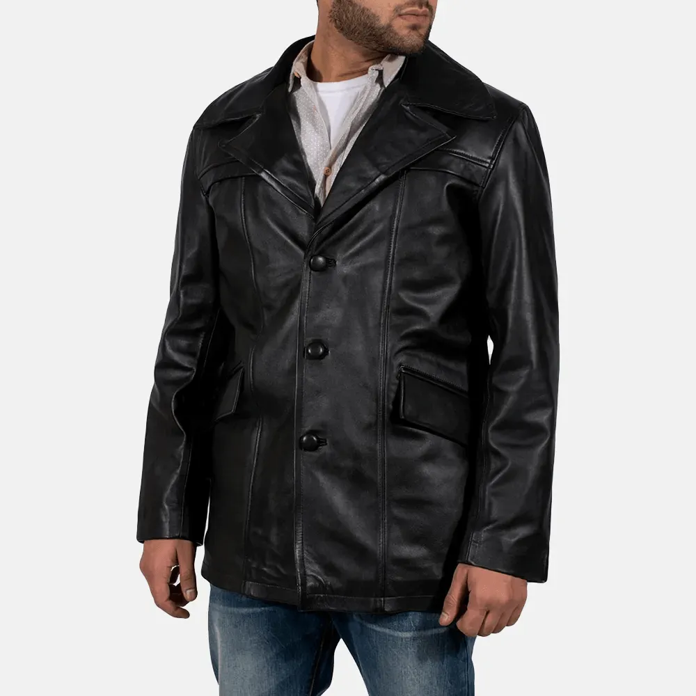 Long Black Leather Coats For Men