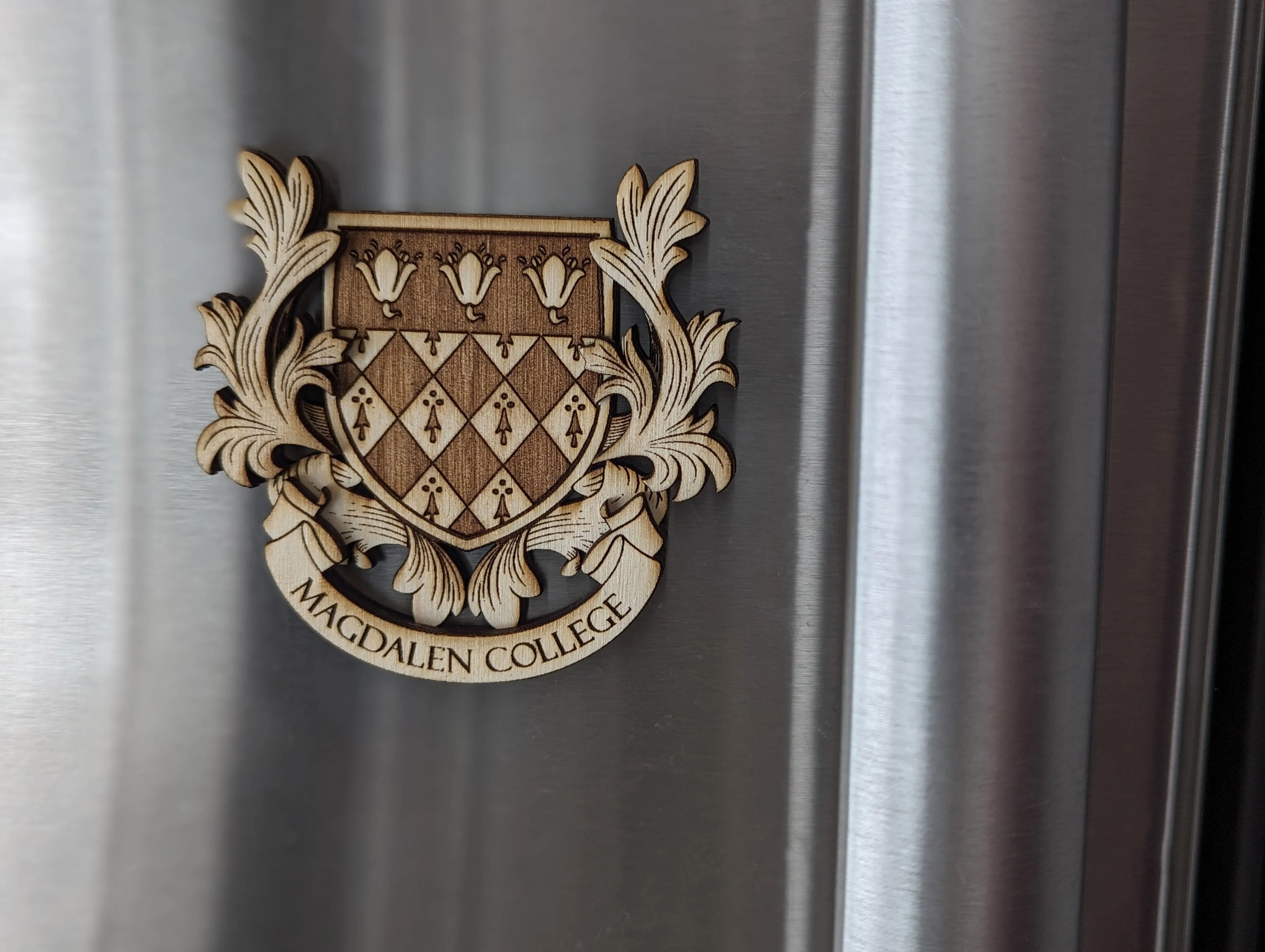 Magdalen College Wooden Magnet (University of Oxford, C. S. Lewis)