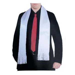 Mens Scarf - White