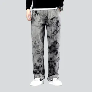 Men's tie-dyed jeans