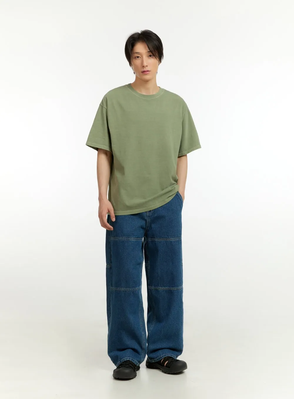 Men's Wide Fit Jeans (Dark Blue) IL418