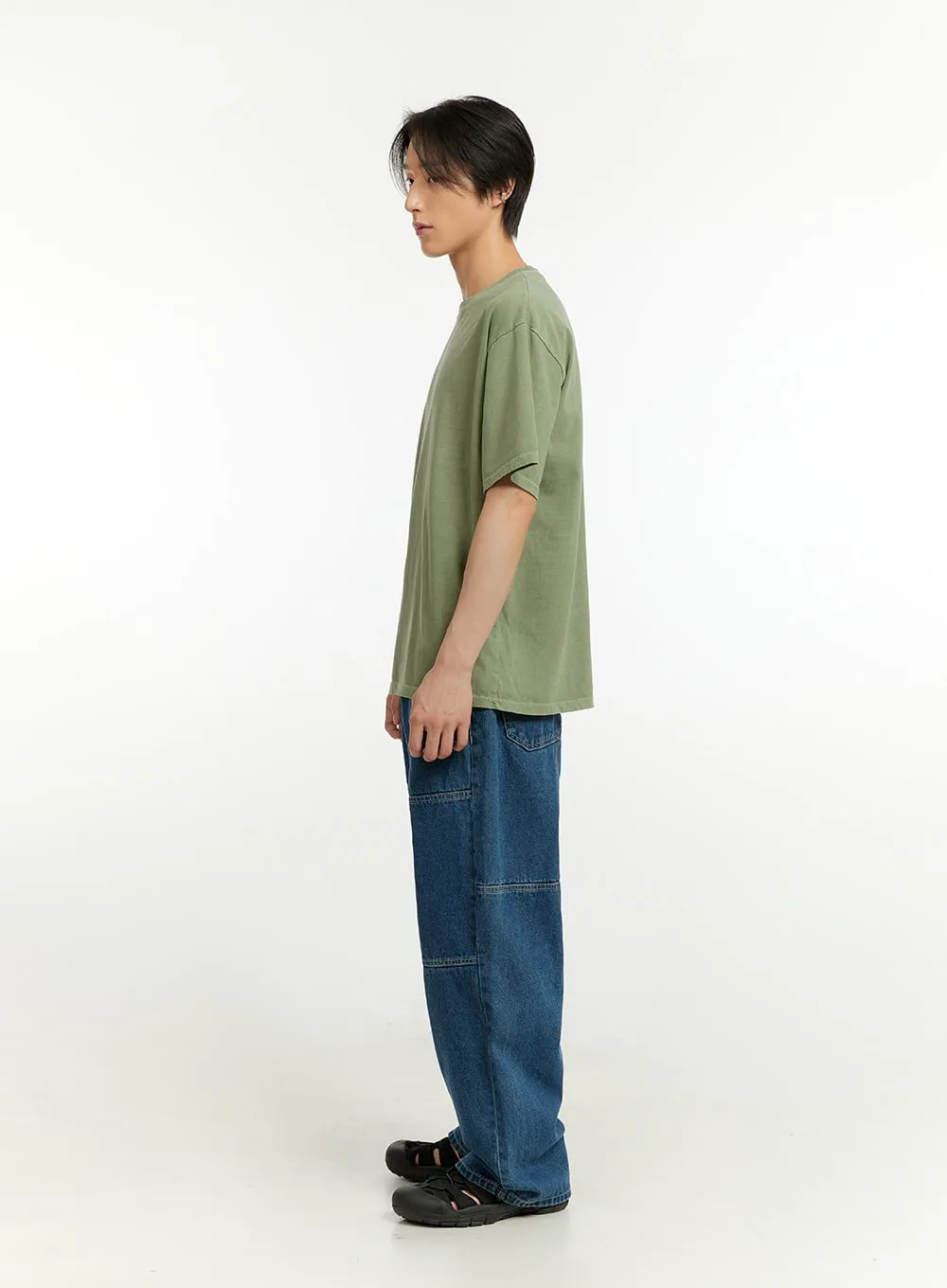 Men's Wide Fit Jeans (Dark Blue) IL418
