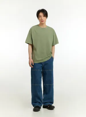 Men's Wide Fit Jeans (Dark Blue) IL418