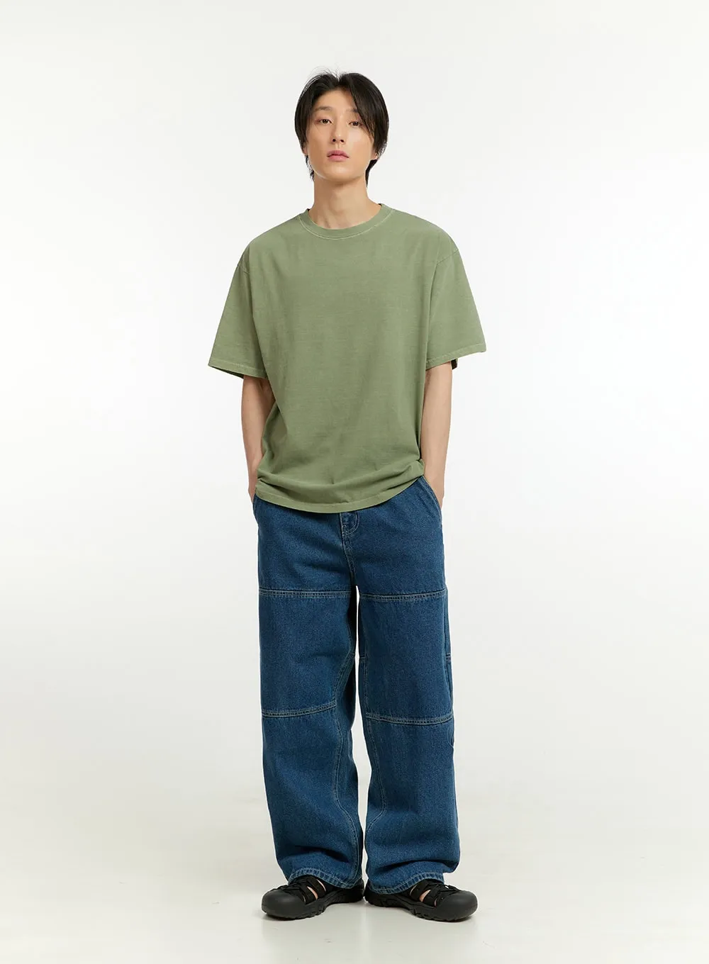 Men's Wide Fit Jeans (Dark Blue) IL418