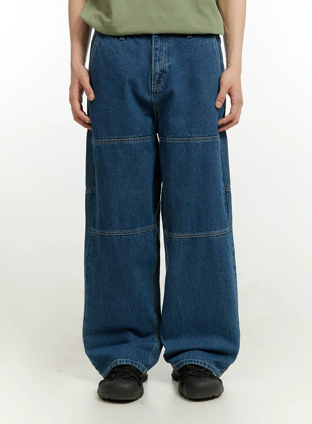 Men's Wide Fit Jeans (Dark Blue) IL418