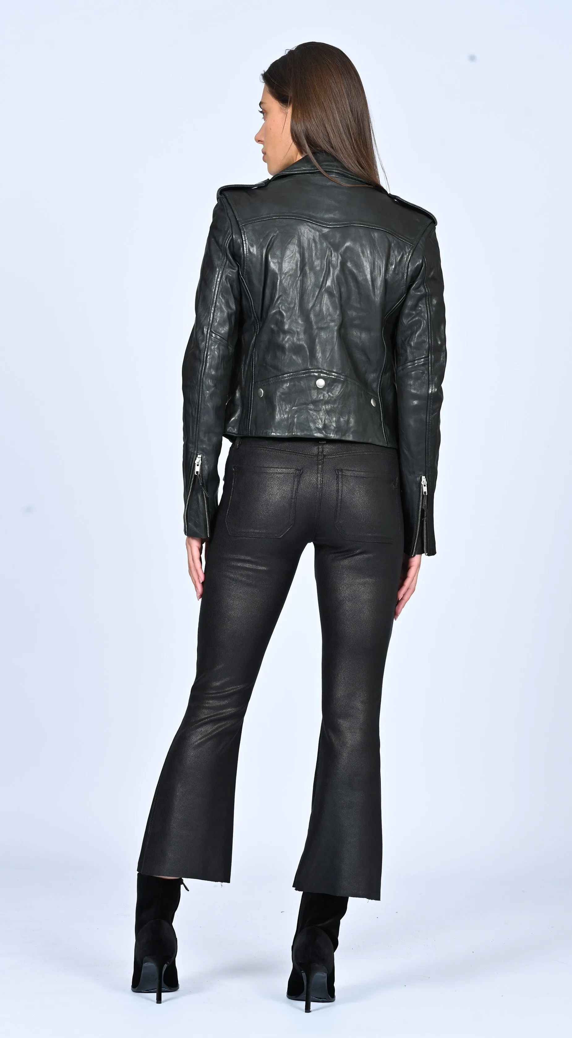 Motorcycle Leather Jacket Black