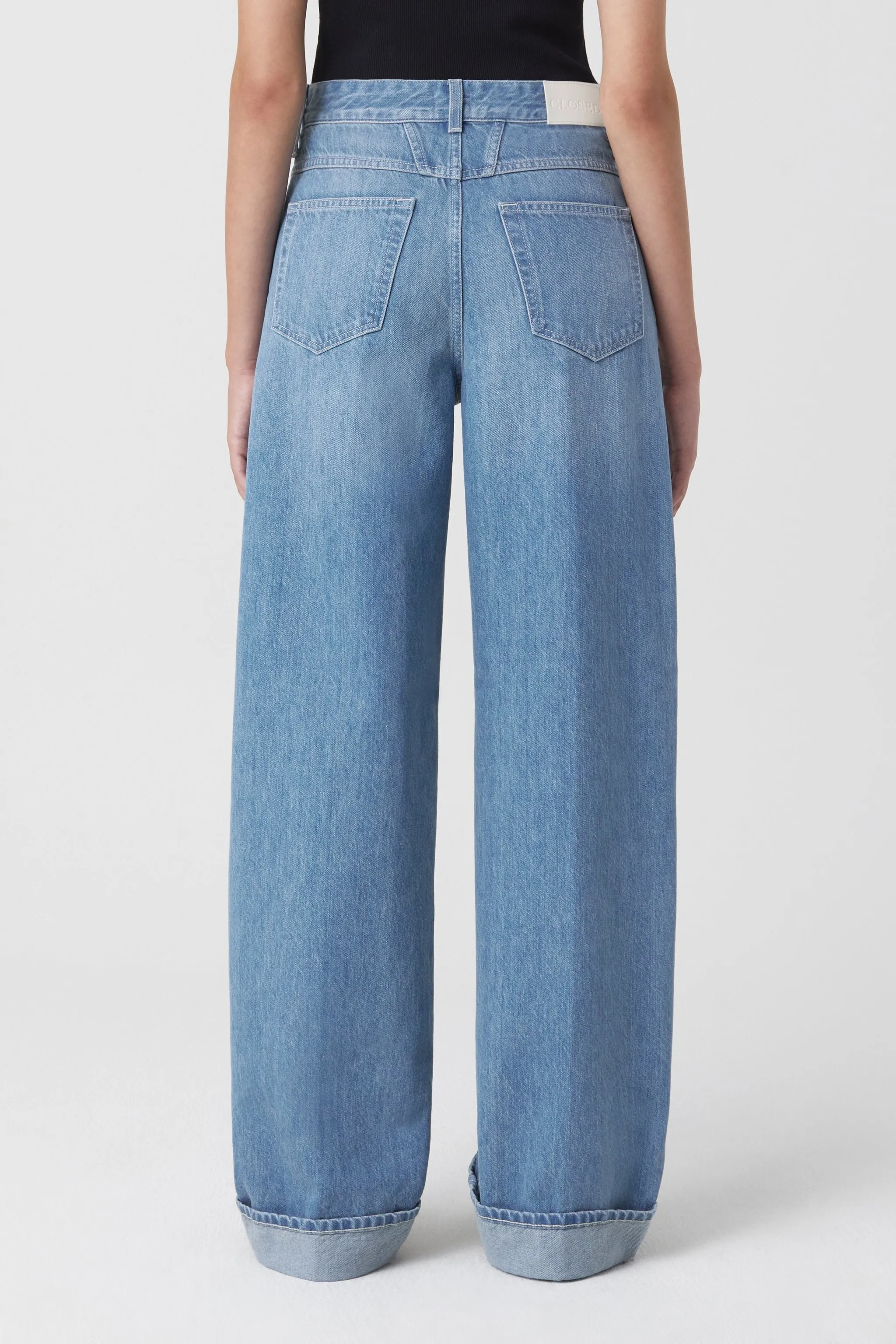 NIKKA WIDE JEANS | MID BLUE