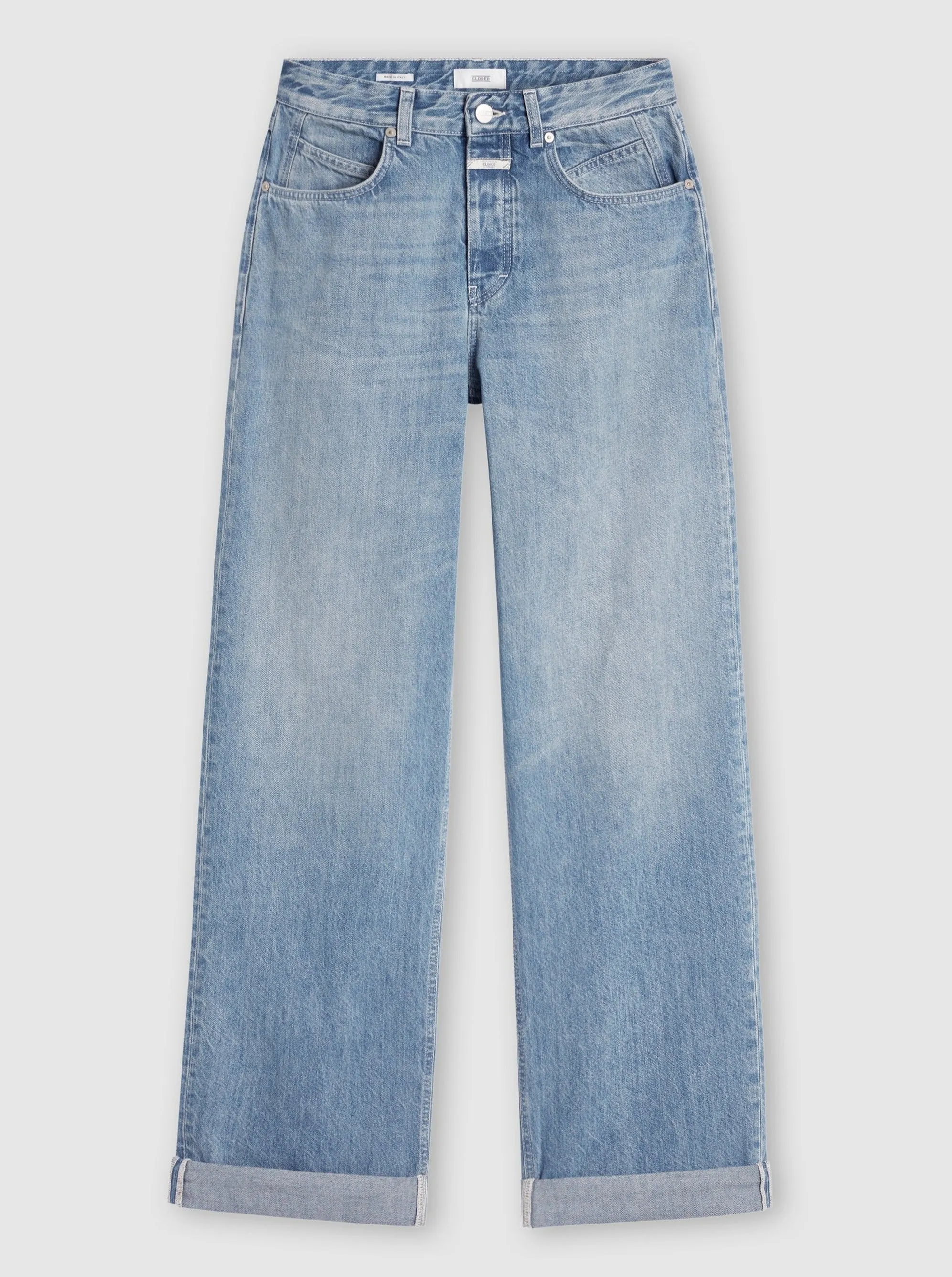 NIKKA WIDE JEANS | MID BLUE