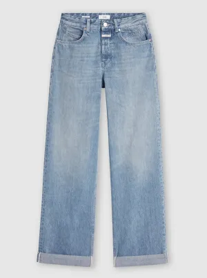 NIKKA WIDE JEANS | MID BLUE