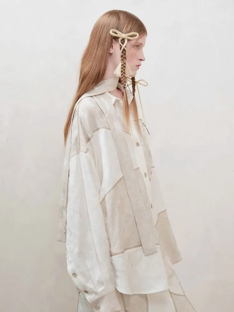 Patchwork stitching shirt   half skirt【s0000008177】