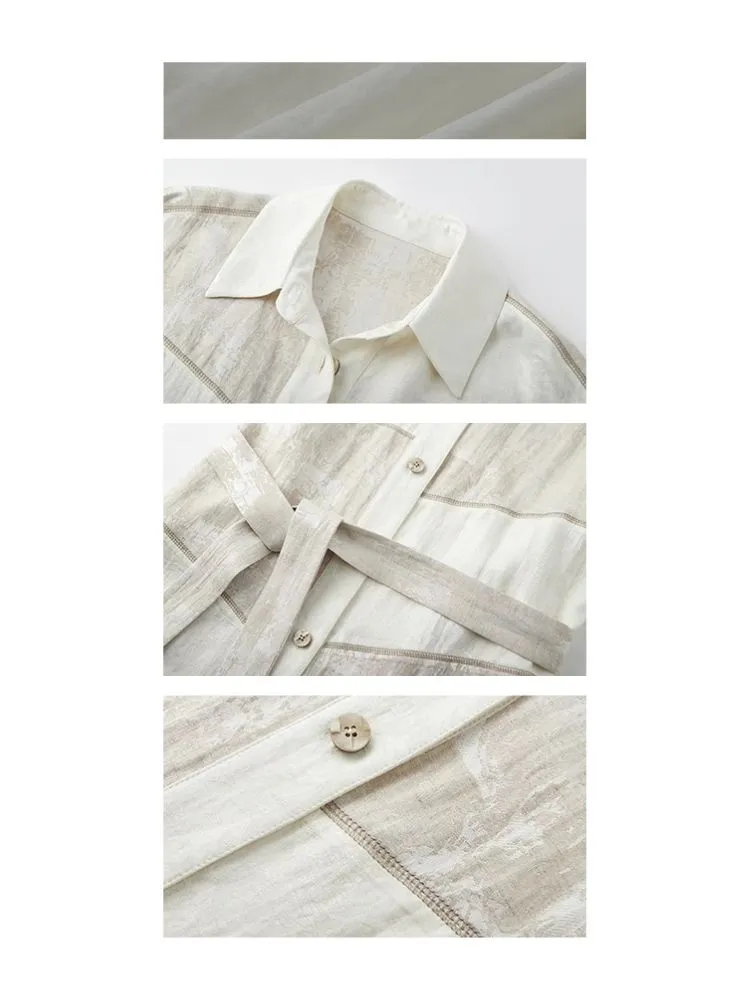 Patchwork stitching shirt   half skirt【s0000008177】