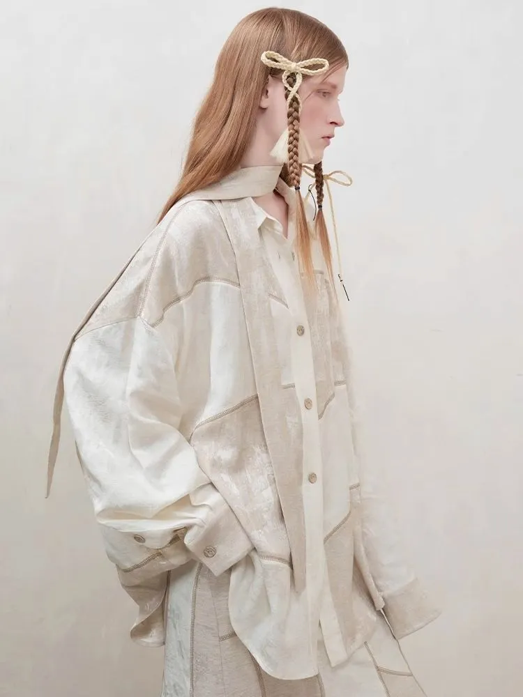 Patchwork stitching shirt   half skirt【s0000008177】