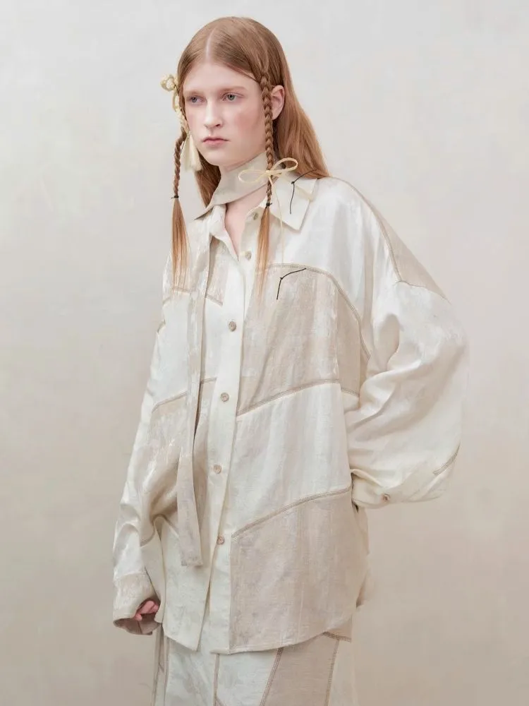 Patchwork stitching shirt   half skirt【s0000008177】