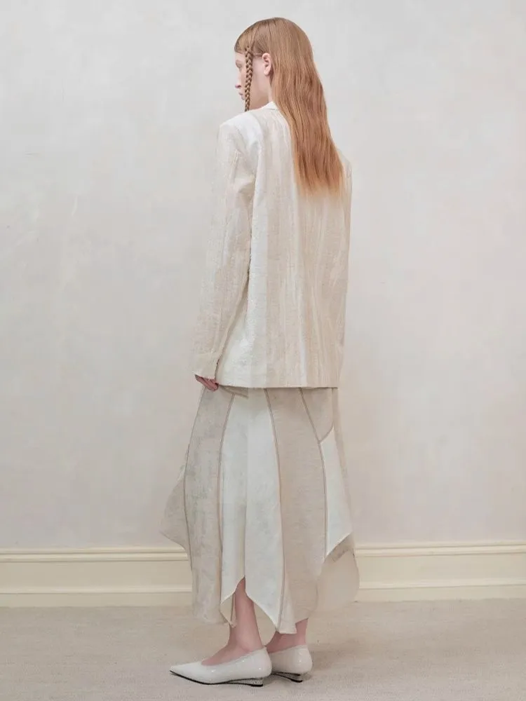 Patchwork stitching shirt   half skirt【s0000008177】