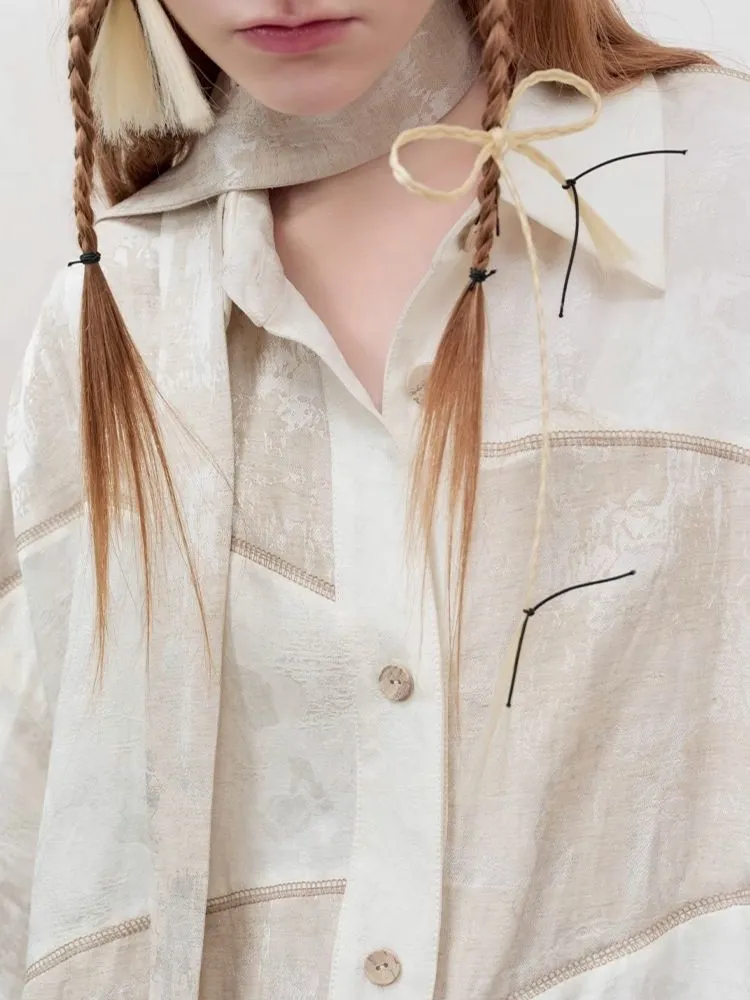 Patchwork stitching shirt   half skirt【s0000008177】