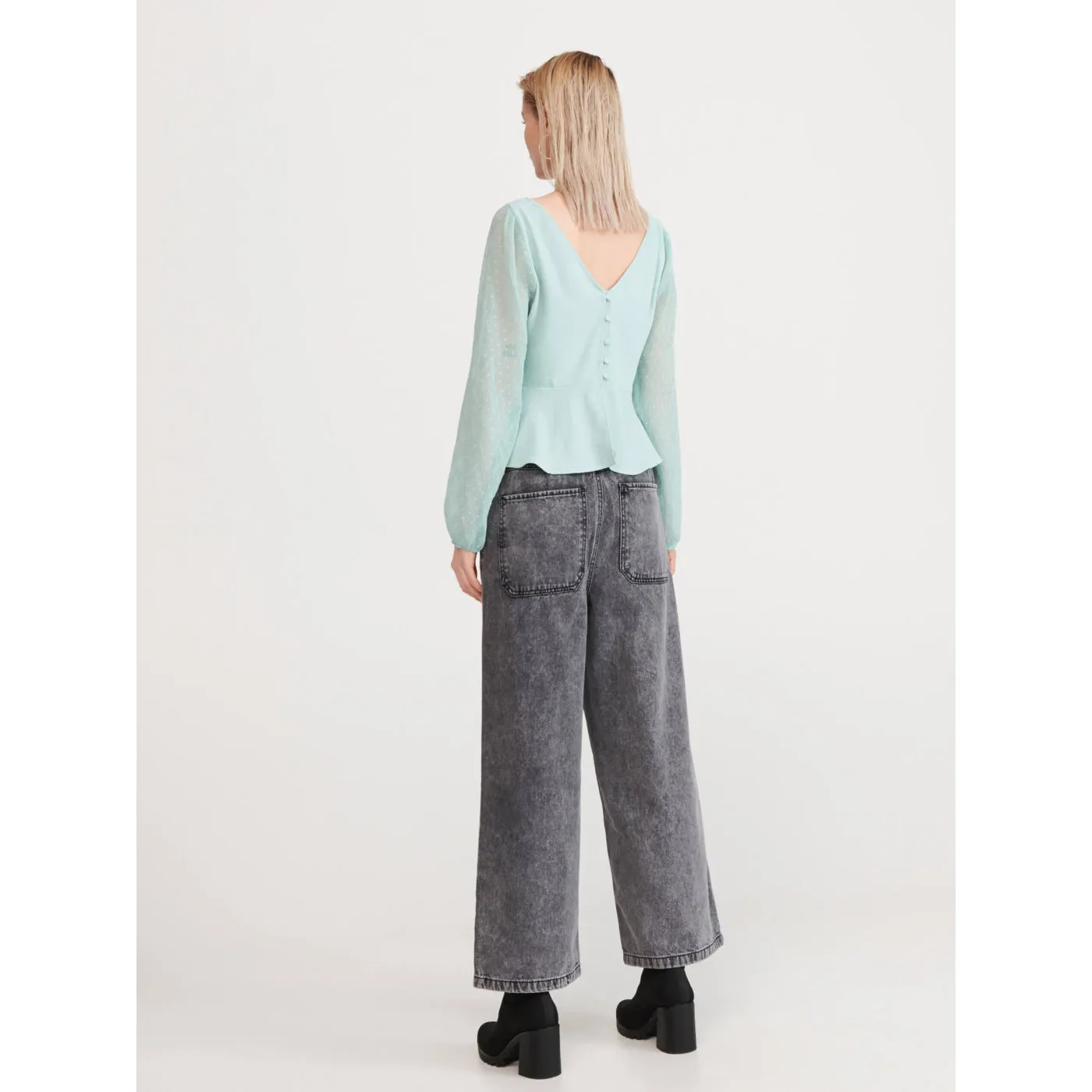 Reserved Grey Wide Leg Jeans