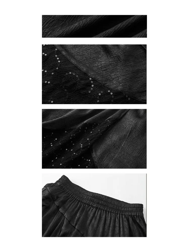 Retro Lace Splicing Half-body Skirt【s0000008190】