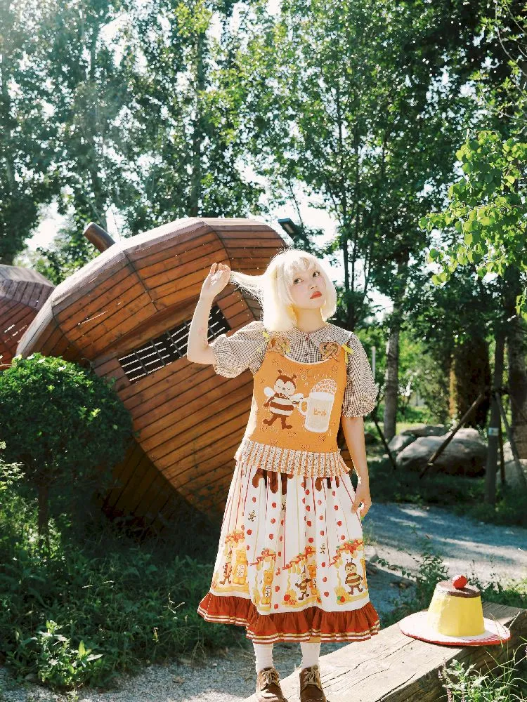 Ribbon Embellished Half Skirt【s0000010459】
