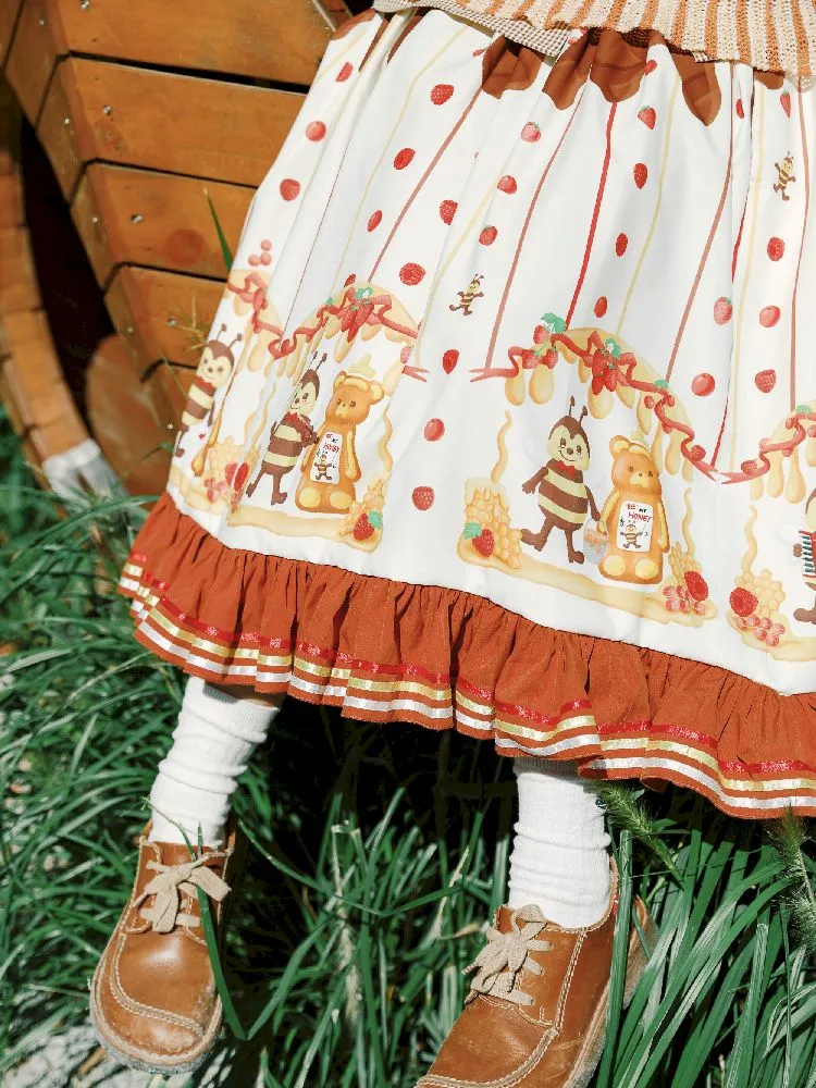 Ribbon Embellished Half Skirt【s0000010459】