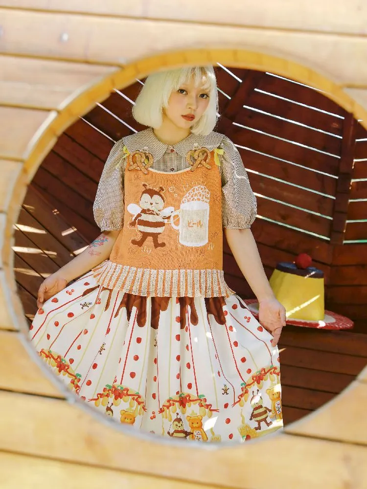 Ribbon Embellished Half Skirt【s0000010459】