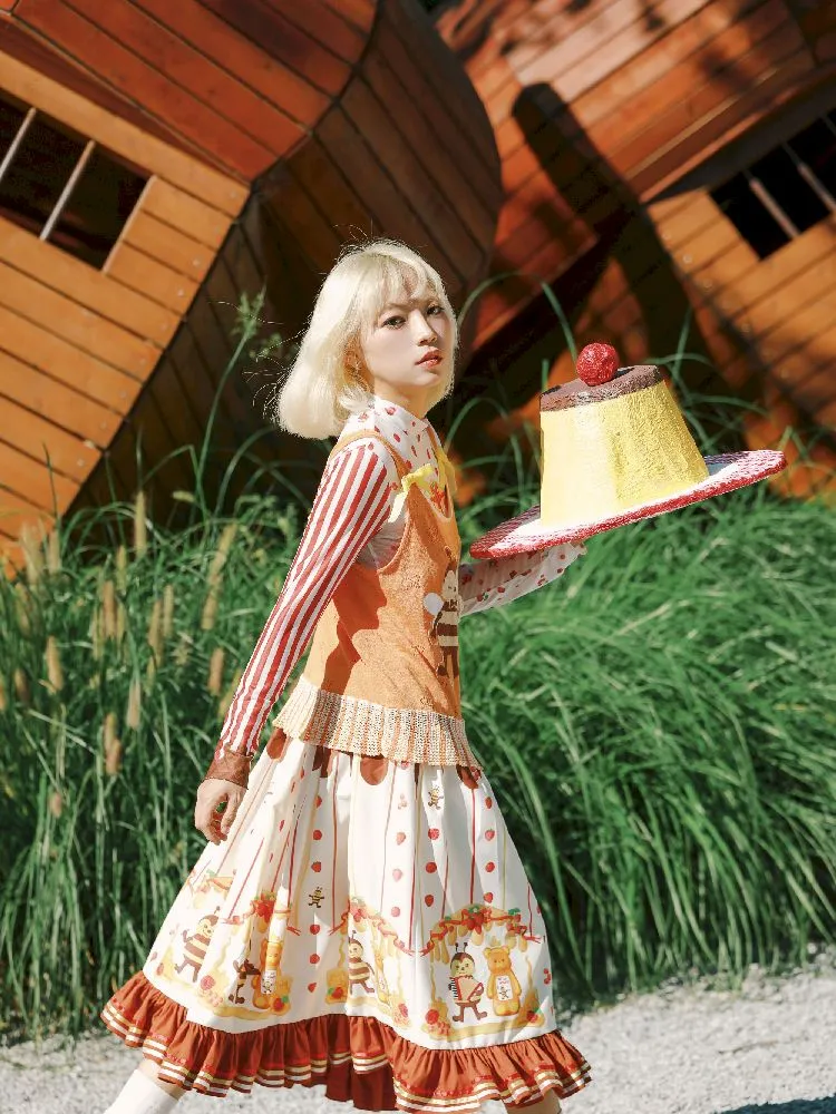 Ribbon Embellished Half Skirt【s0000010459】