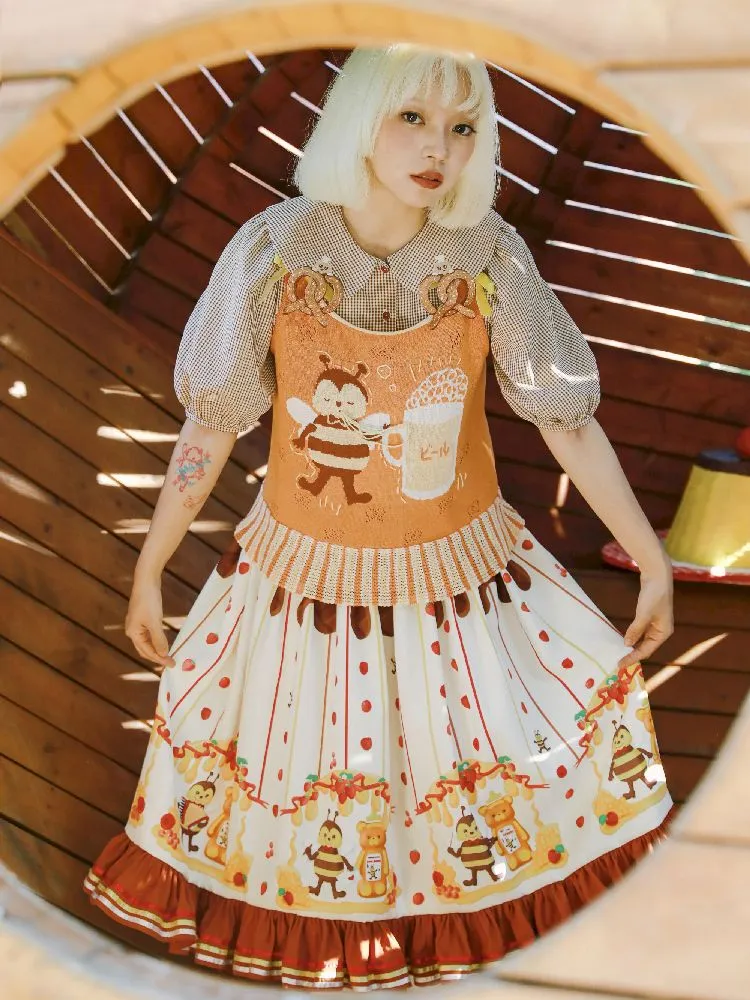 Ribbon Embellished Half Skirt【s0000010459】